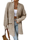 Women's Open Front Herringbone Cardigan Sweaters