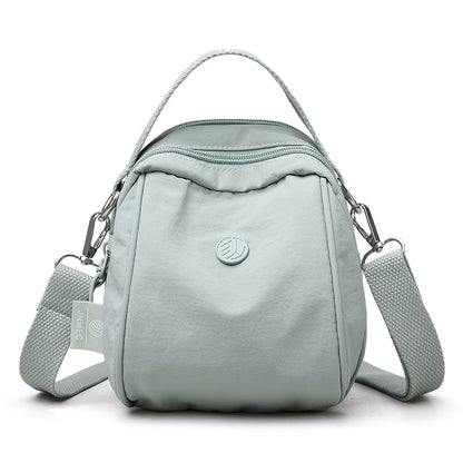 Women's Small Nylon Crossbody Purse, Water-Resistant Mini Shoulder Bag with Removable Strap,