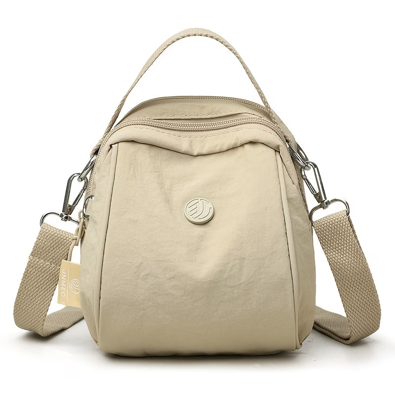Women's Small Nylon Crossbody Purse, Water-Resistant Mini Shoulder Bag with Removable Strap,