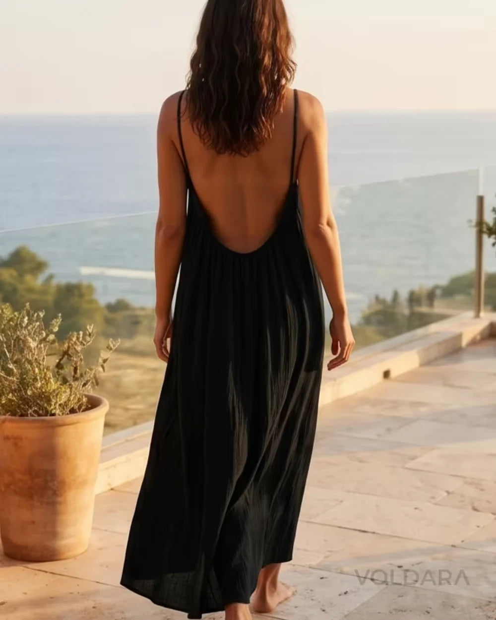 Effortless Elegance: Women’s Sleeveless Linen Maxi