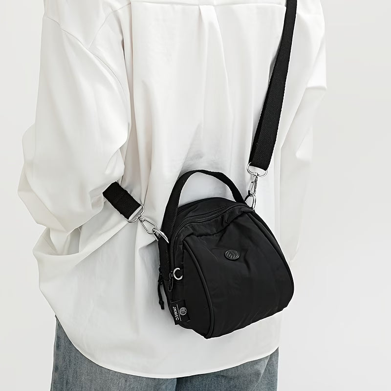 Women's Small Nylon Crossbody Purse, Water-Resistant Mini Shoulder Bag with Removable Strap,